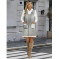 thumbnail image 2 of Zeagoo Fall Dresses for Women 2025 Sleeveless Leopard Vest Dresses with Pockets V Neck Knit Sweater Vest Dress Business Casual Pullover Sweater, 2 of 6