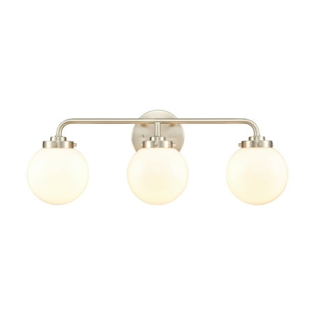 

Fairbanks 22.75 Wide 3-Light Vanity Light - Brushed Nickel and Opal