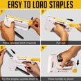 thumbnail image 6 of SHALL Light Duty Staple Gun for Wood - White Upholstery Staple Gun with 1600pcs JT21 Staples 1/4, 5/16, 3/8 inch and Staple Remover - Fabric Stapler Gun for Crafts, DIY, Decoration, 6 of 7