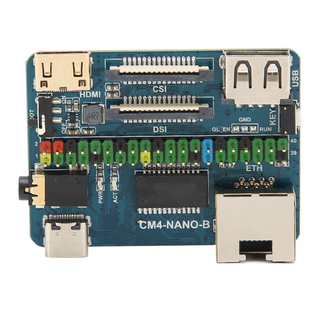 Miniplaca base con interfaz múltiple para módulo 4 de Raspberry Pi, PCB, 4K, 30 fps, conector USB 2.0 CSI, entrada de 5 V, CM4