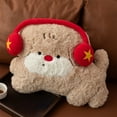 thumbnail image 2 of FeiFu Cute Headphone Dog Plushes Pillow Irregular Shaped Sofa Cushion Scrappy Dog Plushes Toy Soft Suitable for Sofa Bed Decoration, 2 of 6