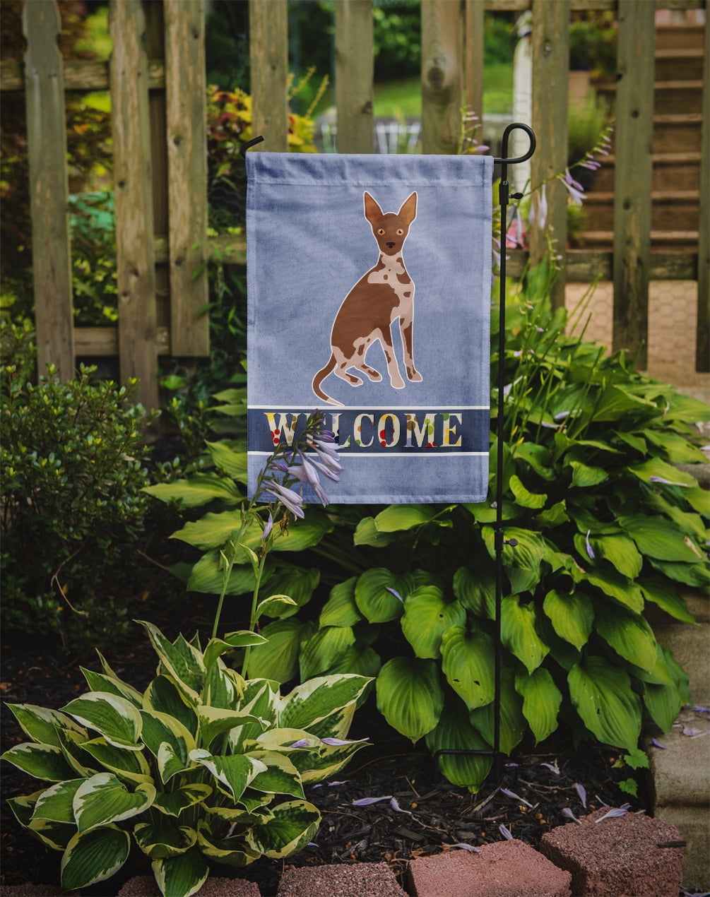 Tan Abyssinian or African Hairless Dog Welcome Garden Flag