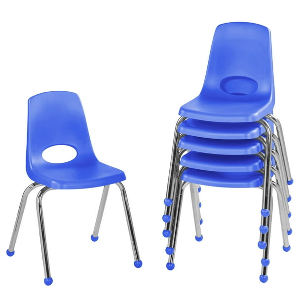 Factory Direct Partners 16in Stack Chair with Ball Glides, 6Pack