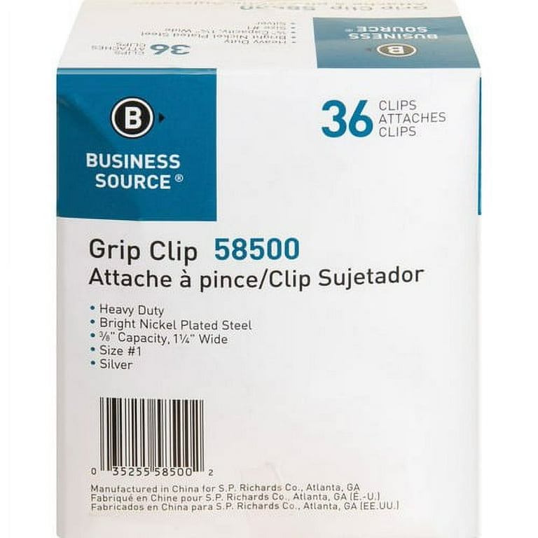 Business Source Bulldog Grip Clips - No. 4 - 3 Business Source Bulldog Grip Clips - No. 4 - 3