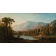 thumbnail image 2 of Duncanson, Robert S. 32x19 Black Ornate Wood Framed with Double Matting Museum Art Print Titled - Vale of Kashmir, 2 of 4