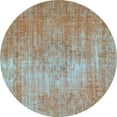 thumbnail image 1 of Ahgly Company Indoor Round Abstract Light Blue Modern Area Rugs, 8' Round, 1 of 4