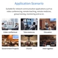 thumbnail image 4 of Riwcyla Conference PTZ Camera 1080P 2.1MP HD 10X Optical Zoom Video Conference Room Camera Webcam with Remote Control USB High,Definition Multimedia Interface Output for Meeting Business Education, 4 of 6