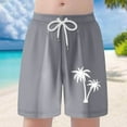 thumbnail image 2 of Gyexs Boys Swim Trunks Size 16-18 Quick Dry Beach Board Shorts Kids Floral Print Swim Trunk Swimsuit Hawaiian Beach Shorts Swim Shorts Grey, 2 of 7