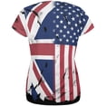 thumbnail image 2 of T-Shirt Femme Drapeau UK Américain Partout, 2 of 2