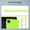thumbnail image 2 of for iPad Pro 11 2022/2021/2020 Frosted Case, Slim Fit Lightweight Design Matte TPU Rubber Soft Skin Silicone Shockproof Protective Back Case Cover for iPad Pro 11 2022/2021/2020 - Fluorescentgreen, 2 of 9
