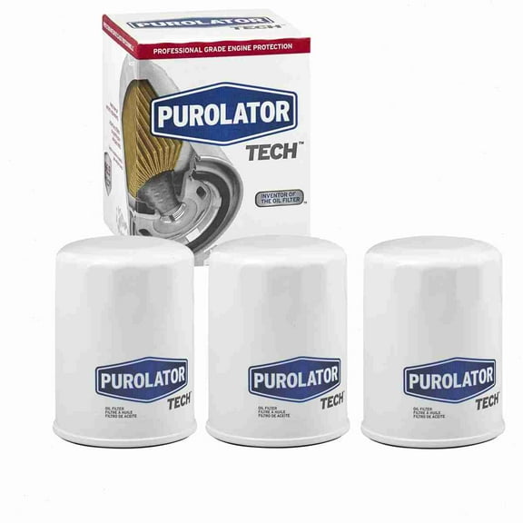 3 pc Purolator TECH TL14477 Engine Oil Filters for 00120-00015 08922-02001 08922-02002 115010-1870 115010-2040 12339993 150-1001 150-1015 15208-53J00 15600-01020 15600-16010 16510-61A00 16510-61A01