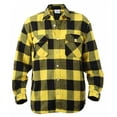 thumbnail image 3 of Rothco Heavy Weight Plaid Flannel Shirt, Yellow, Large, 3 of 3