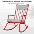 thumbnail image 4 of Grand Patio Windsor Adult 3-Piece Steel Outdoor Bistro Sets with Red/Gray, 4 of 8