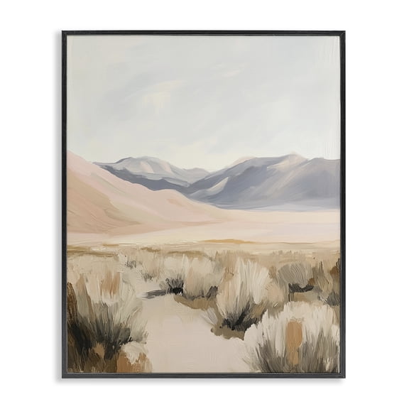 Stupell Industries Contemporary Pastel Desert Solitude Black Framed Giclee Art, 11 x 14, by Heidi Kuntz