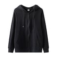 thumbnail image 2 of ‌LYMAYTER Women‌‌ ‌Zip Up Hoodie Casual Oversized Soft Sweatshirt Cozy Long Sleeve Jacket Outerwear‌ S-5XL, 2 of 8