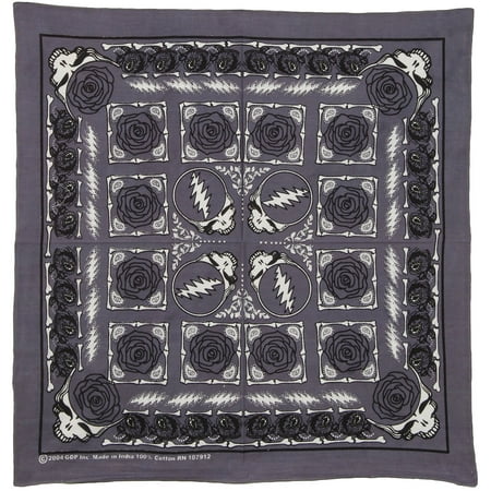 Roses Bandanas - Grateful Dead Bandana Grey