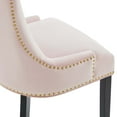 thumbnail image 6 of Modway Marquis Performance Velvet Dining Chairs - Set of 2 in Pink, 6 of 9