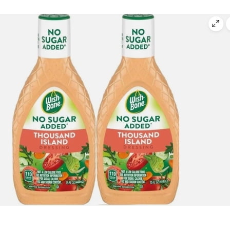 No Sugar Added Thousand Island Salad Dressing, 2-Count, 15 Oz