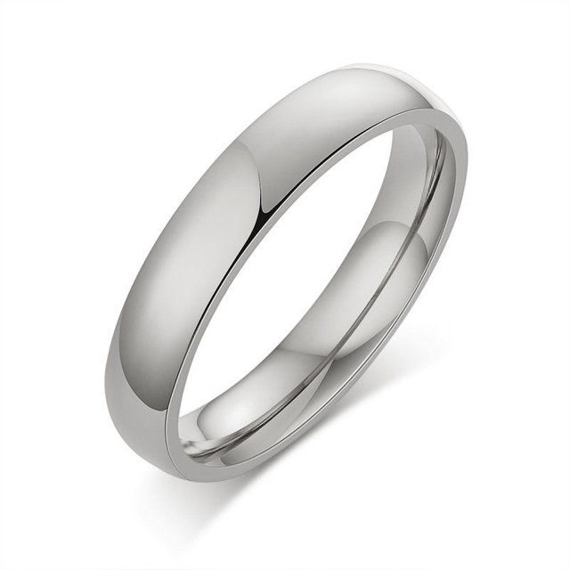 Letdiffery Simple 2/4/6/8mm anillos de boda de acero inoxidable dorado suave mujeres hombres pareja anillo joyería de moda Tan Jianjun unisex
