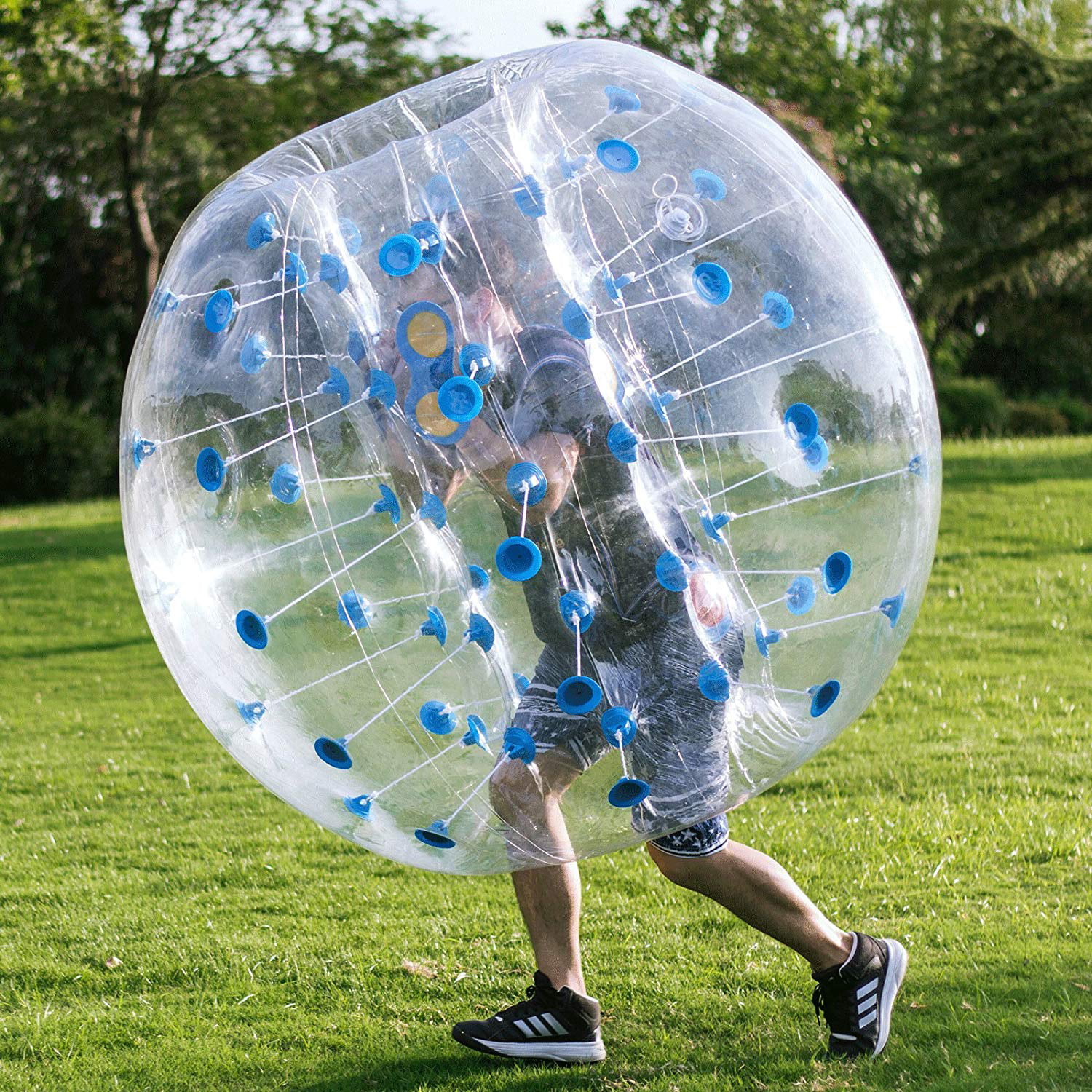 Bumper Bubble Soccer Ball W/Ultra Thick PVC Inflatable Bumper Balls for