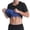 Silver, variant on Women's Sauna Suit Short Sleeve Zipper Slimming Waist Jumpsuit Full Body Shaper Workout Gym Top