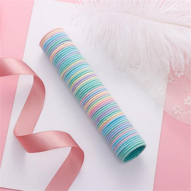 Leodye 1PCS Élastiques Colorés pour Cheveux d'Enfants Design Élastique Attaches Cheveux Quotidiennes Accessoires Coiffure