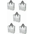 thumbnail image 2 of DIMPA Extra Large Storage Bag, Clear Heavy Duty Bags, Moth Moisture Protection Storage Bags (Pack of 5, 25 ½x8 ¾x25 ½), 2 of 2