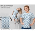 thumbnail image 6 of oneOone Viscose Chiffon Sky Blue Fabric Block Sewing Craft Projects Fabric Prints By Yard 42 Inch Wide-DZ, 6 of 6