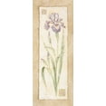 thumbnail image 2 of Pamela Gladding 15x32 White Modern Wood Framed Wall Art Titled - Iris, 2 of 5