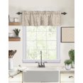 thumbnail image 2 of Valance Curtains for Windows Damask Pattern Window Treatment Curtains Historical Modern Artwork Short Curtain Rod Pocket Valances for Kitchen Bathroom Living Room, 1 Panel 54x18 Inch, 2 of 6