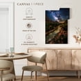 thumbnail image 5 of Elephant Stock Milky Way Over Virgin River Wall Art - Vertical Canvas Wall Art - Living Room Wall Decor - Astronomy & Space Canvas - Blue And Brown Decor - 8" x 12", 5 of 8