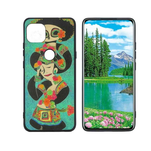 Compatible with Moto One 5G Ace Phone Case, Mexican-Art-5 Case Silicone Protective for Teen Girl Boy Case for Moto One 5G Ace