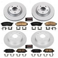 thumbnail image 2 of PowerStop Front and Rear Geomet Coated Brake Rotor and Pad Kit Fits: NISSAN Select Models CRK6095, 2 of 5