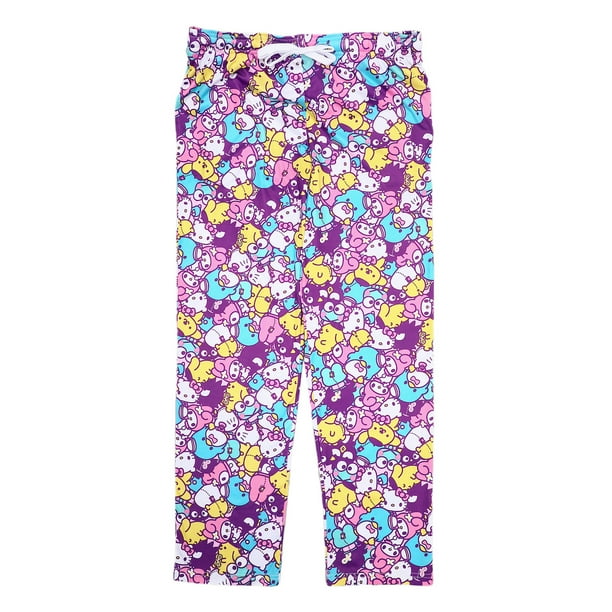 Hello Kitty Friends MultiColored AOP Womens Sleep Pajama PantsXXL