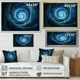 thumbnail image 4 of Designart "Swirling Blue Wave Spiral V" Abstract Spirals Wall Decor, 4 of 7
