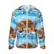 thumbnail image 1 of Balery Animals on Noah's Ark Sudadera ligera de manga larga con capucha y protección solar UPF 50+ para hombre y mujer, ideal para pesca y running-Small, 1 of 7