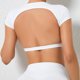 thumbnail image 1 of Top deportivo con almohadilla para mujer, camiseta de manga corta para Yoga, camisetas de entrenamiento para Fitness, ropa deportiva para gimnasio, camisetas para correr, 1 of 5