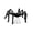 Black, variant on Giant Halloween Decorations 20 Inch Spooky Halloween Decor Creepy Halloween Decorations for Haunted House Indoor Outdoor Yard Party Display, 1 Piece