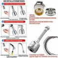 thumbnail image 5 of Aireador de grifo giratorio de 360°, aireador de grifo con manguera extendida, ahorro de agua universal con adaptador de boquilla, filtro de grifo de fregadero cabezal de boquilla burbujeador para, 5 of 5