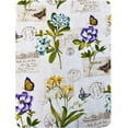 thumbnail image 4 of Newbridge Round Fabric Tablecloth,70 Inch, Botanical Blossoms, Dining Room, Party and Holiday Indoor Outdoor Fabric Table Cover, Vibrant Summer Floral and Butterfly, 4 of 5