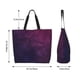 thumbnail image 5 of Balery Black Dark Blue Purple Bolsa Tote Estilo Estético con Cremalleras, Bolsa de Hombro, Bolsa de Compras Grande y Plegable, 5 of 8