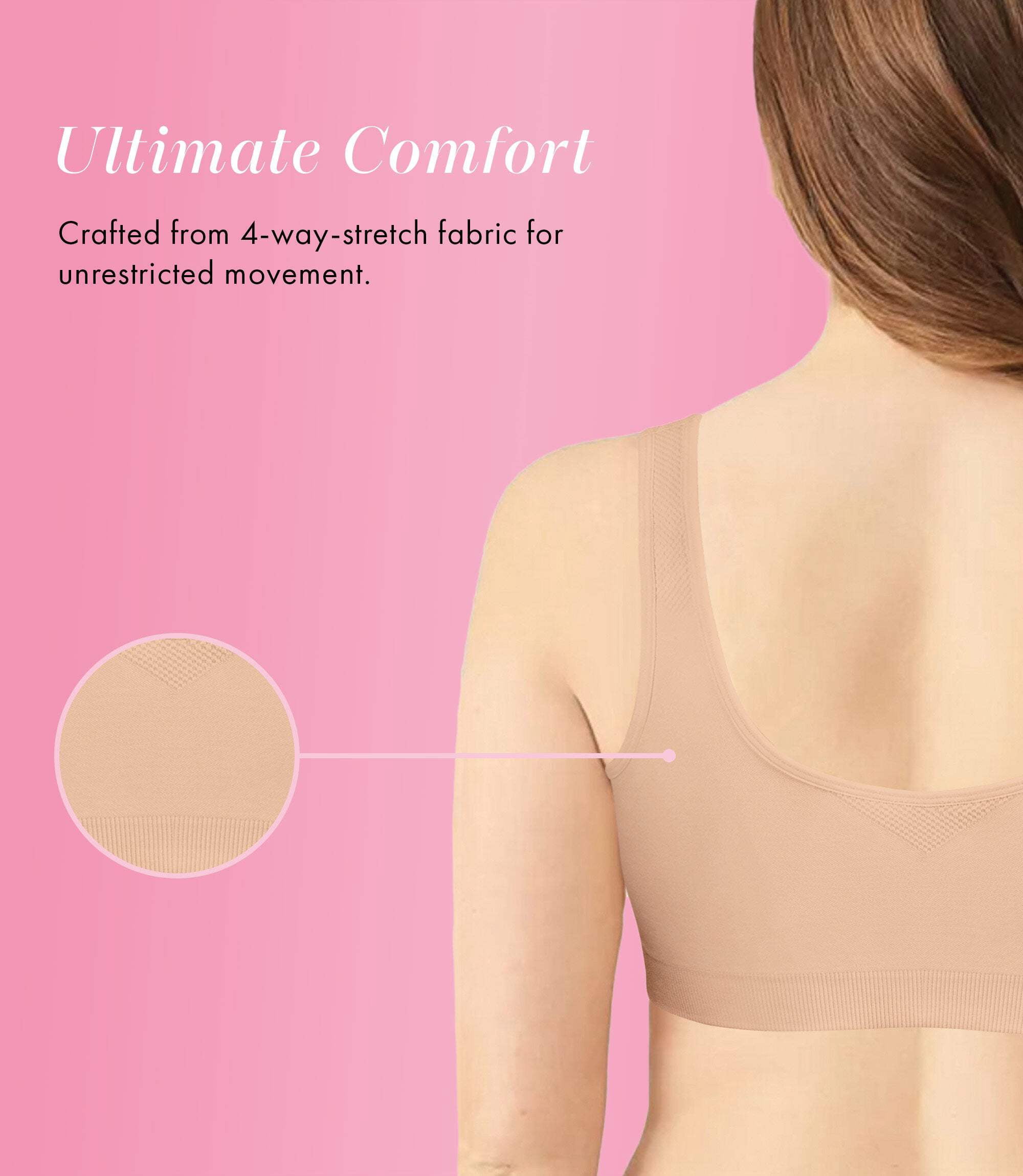 Exquisite Form 5101000 Fully® Seamless Wireless Full Coverage Bra with Front Closure