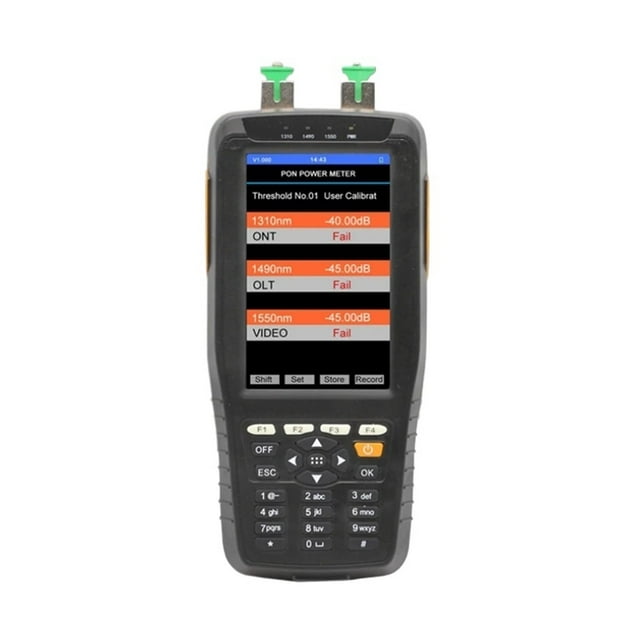 TM70B PON Power Meter Optical Fiber Tester Zilai Handheld 6600mAh Lithium Battery