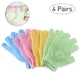 thumbnail image 1 of ULTNICE 4 pares de guantes de baño exfoliantes de ducha Guantes de ducha de nailon Exfoliante corporal, 1 of 6