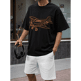 thumbnail image 7 of Men's 100% Cotton Short Sleeve Crewneck Graphic T-Shirt, Soft Breathable Moisture Wicking Casual Basic S-3XL, 7 of 7