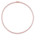 thumbnail image 4 of Everly Women's Cubic Zirconia Rose Gold Plated Tennis Necklace, 4 of 8