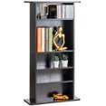 thumbnail image 2 of STAWAY Armoire de Rangement Multimédia Réglable à 5 Niveaux - Contient 240 CDs, DVD & Livres - Design Stable et Flexible avec Étiquettes pour une Organisation Efficace - Finition Espresso, 2 of 9