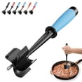 thumbnail image 1 of Nylon Meat Chopper with 5 Curved Blades, Heat-Resistant Ground Beef Masher for Hamburger and Kitchen Cooking, 1 of 7