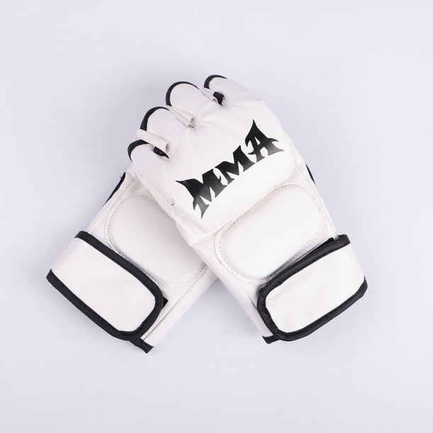 Guantes de boxeo de medio dedo MMA boxeo Sanda guantes de adulto engrosados saco de arena saco de arena lucha lucha lucha boxeo UFC