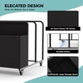 thumbnail image 6 of Poolside Float Storage,PE Rattan Outdoor Basket with Rolling Wheels,Towel Storage Rack Patio Furniture for Storge Cushions,Floaties, Noodles,Life Vests,Beach Balls, 6 of 7
